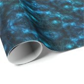 Donkerblauwe golven cadeaupapier (Rol Hoek)