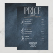 Donkerblauwe gouden Kaart met een zwarte lijst van (Voorkant / Achterkant)