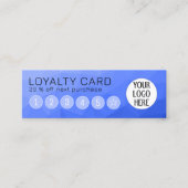 Donkerblauwe gradiënt geometrische mesh aangepaste klantenkaartje (Voorkant)