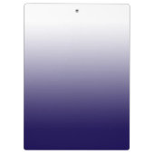 Donkerblauwe gradiënt Gepersonaliseerde leraar Klembord (Achterkant)