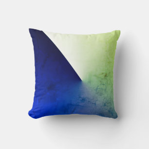 Donkerblauwe groene Abstracte kunstbehuizing Kussen