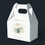 Donkerblauwe groene succulente pompoen baby shower bedankdoosjes<br><div class="desc">Als je verdere aanpassingen nodig hebt,  neem dan gerust contact met me op via yellowfebstudio@gmail.com.</div>