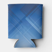 Donkerblauwe hi-tech achtergrond blikjeskoeler (Voorkant)