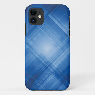 Donkerblauwe hi-tech achtergrond Case-Mate iPhone case