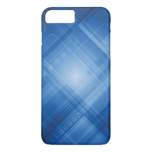 Donkerblauwe hi-tech achtergrond iPhone 8/7 plus hoesje