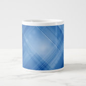 Donkerblauwe hi-tech achtergrond grote koffiekop (Voorkant)