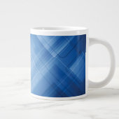 Donkerblauwe hi-tech achtergrond grote koffiekop (Rechts)