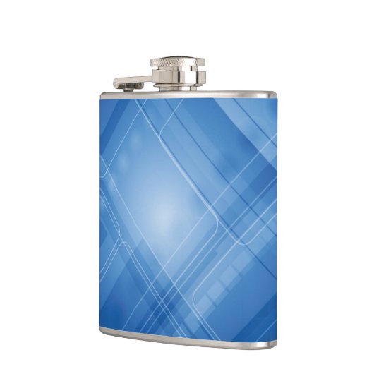 Donkerblauwe hi-tech achtergrond heupfles (Links)