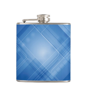 Donkerblauwe hi-tech achtergrond heupfles