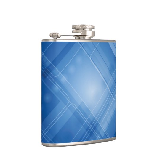 Donkerblauwe hi-tech achtergrond heupfles (Rechts)