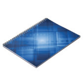 Donkerblauwe hi-tech achtergrond notitieboek (Linkerzijde)