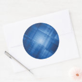 Donkerblauwe hi-tech achtergrond ronde sticker (Envelop)
