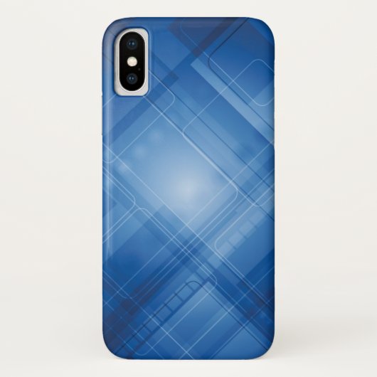 Donkerblauwe hightech achtergrond Case-Mate iPhone case (Achterkant)