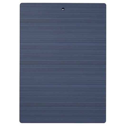 Donkerblauwe horizontale strepen Aangepaste monogr Klembord (Achterkant)
