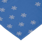 Donkerblauwe joodse feestelijke tablet met sterren tafelkleed (Gekanteld)