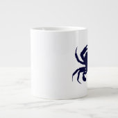 Donkerblauwe krab 2 grote koffiekop (Voorkant)