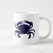 Donkerblauwe krab 2 grote koffiekop (Rechts)