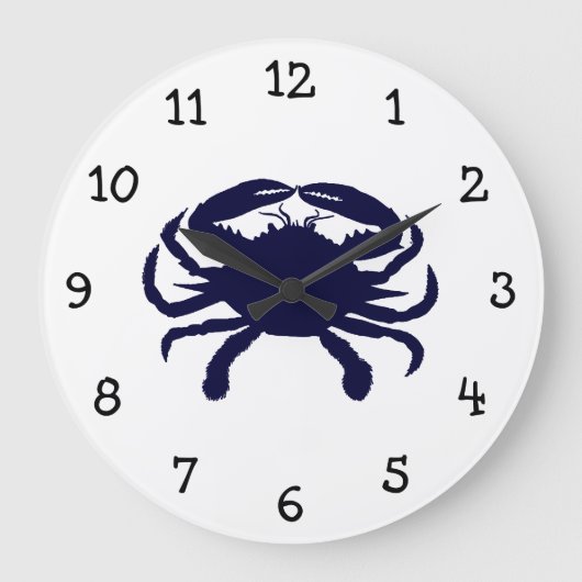 Donkerblauwe krab grote klok (Voorkant)