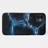 Donkerblauwe kunstfoto Case-Mate iPhone case (Achterkant (horizontaal))