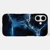 Donkerblauwe kunstfoto Case-Mate iPhone case (Achterkant (horizontaal))