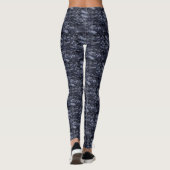 Donkerblauwe Leggings voor Camouflage vrouwen (Achterkant)