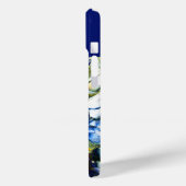 Donkerblauwe, levendige Abstracte vloeiende kunst Case-Mate iPhone Case (Achterkant / Links)