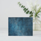 Donkerblauwe lucht in de ruimte met  schrijven briefkaart (Staand voorkant)