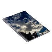 Donkerblauwe lucht notitieboek (Rechterzijde)