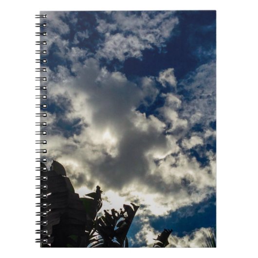 Donkerblauwe lucht notitieboek (Voorkant)