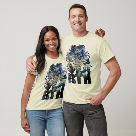 Donkerblauwe lucht t-shirt (Unisex)
