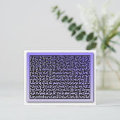 Donkerblauwe maïs briefkaart (Staand voorkant)