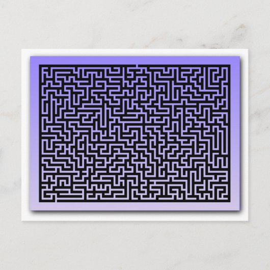 Donkerblauwe maïs briefkaart (Voorkant)