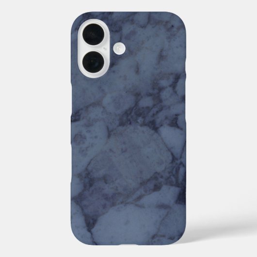 Donkerblauwe marmer Case-Mate iPhone case (Achterkant)