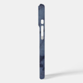 Donkerblauwe marmer Case-Mate iPhone case (Achterkant / Links)