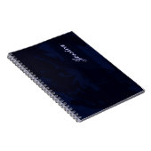 donkerblauwe marmer notitieboek (Rechterzijde)