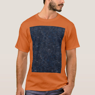 Donkerblauwe marmer t-shirt