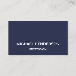 Donkerblauwe, minimalistische moderne visitekaartj visitekaartje