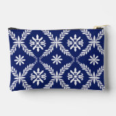 Donkerblauwe Moderne Witte Gepersonaliseerde Make- Etui (Achterkant)