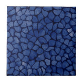 Donkerblauwe mozaïek tegeltje (Voorkant)