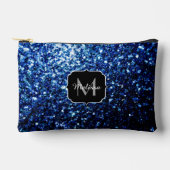 Donkerblauwe nepschittertjes Monogram Etui (Voorkant)