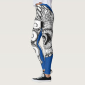 donkerblauwe octopus Tentacle Leggings (Links)