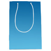 Donkerblauwe Ombre Medium Cadeauzakje (Voorkant)