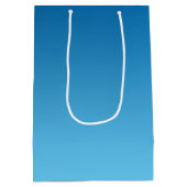 Donkerblauwe Ombre Medium Cadeauzakje (Achterkant)