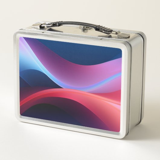 Donkerblauwe paarse abstracte school (Achterkant)