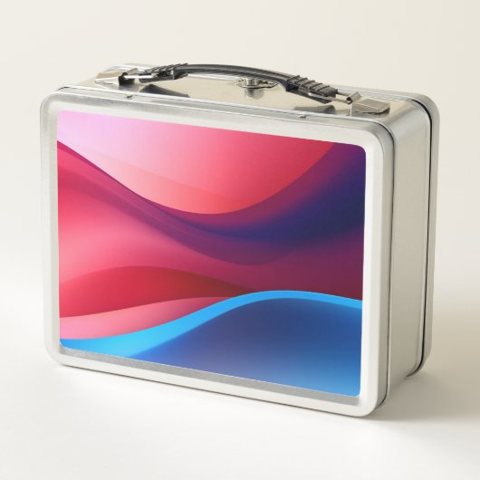 Donkerblauwe paarse abstracte school (Achterkant)