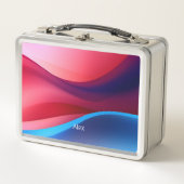 Donkerblauwe paarse abstracte school (Voorkant)