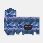 Donkerblauwe Paarse Ocean Agaat Verjaardag Dank je Bedankdoosjes (Uitgevouwen)