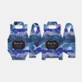 Donkerblauwe Paarse Ocean Agaat Verjaardag Dank je Bedankdoosjes (Uitgevouwen)