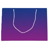 Donkerblauwe & Paarse Ombre Groot Cadeauzakje (Voorkant)