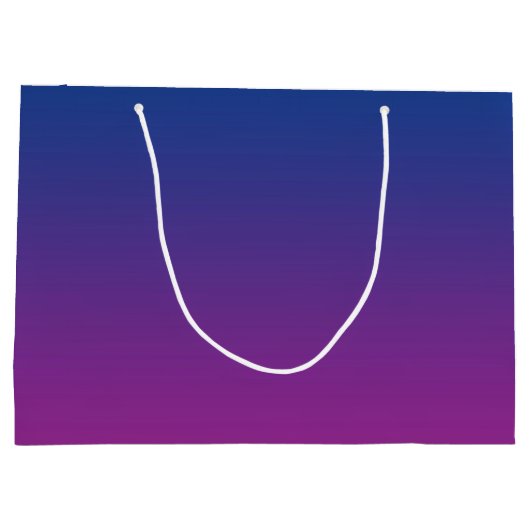 Donkerblauwe & Paarse Ombre Groot Cadeauzakje (Achterkant)
